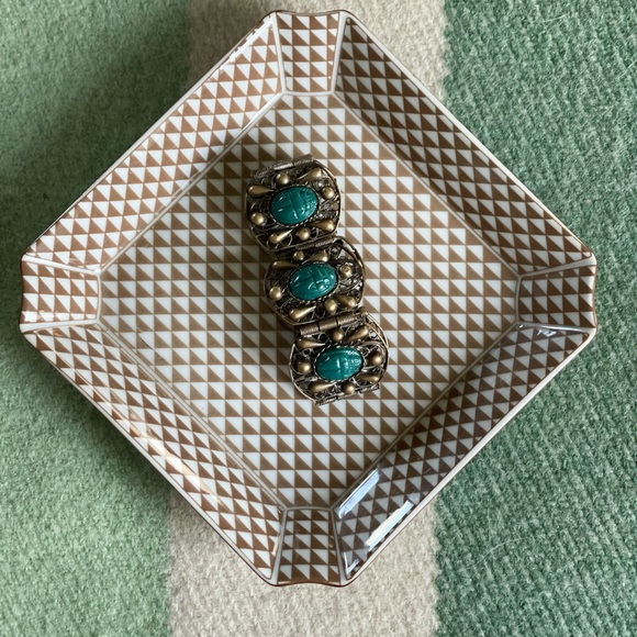 Vintage Japanese porcelain bowl,jewelry tray, trinket tray,minimalist decor, mcm - Picture 9 of 9